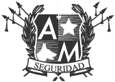 Logo AM Seguridad Rojo